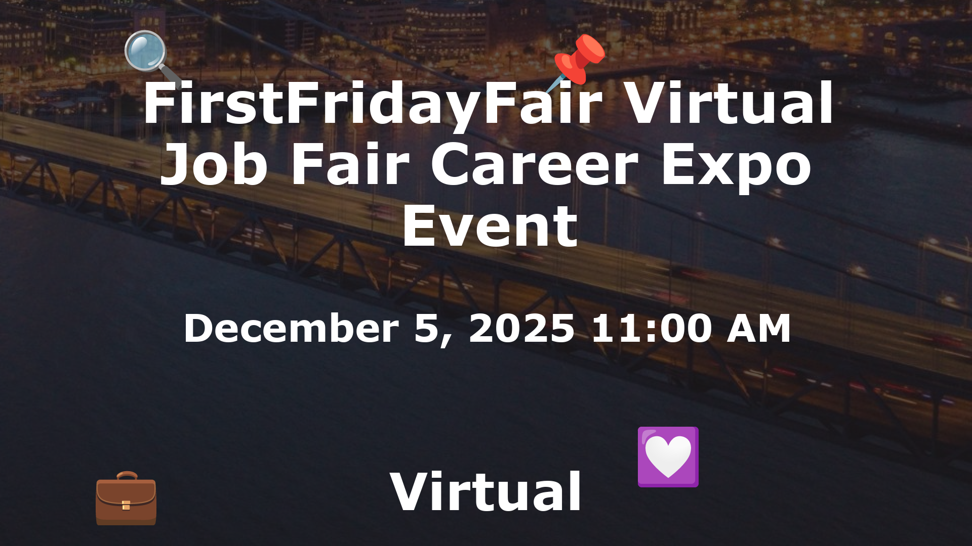FirstFridayFair Virtual Job Fair Career Expo Event event image